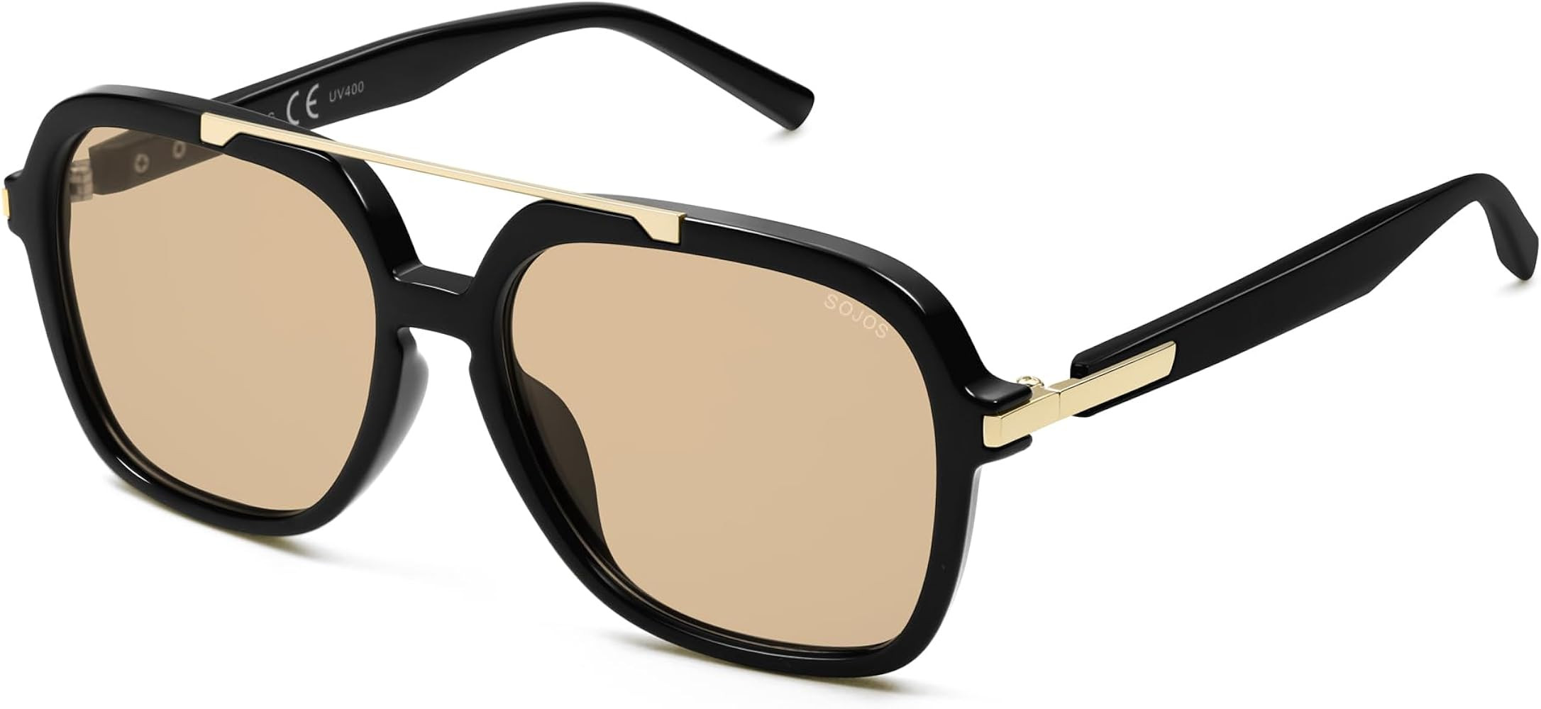 SOJOS Big Trendy Polarized Aviator Sunglasses for Women Men, 80s 90s Retro Square Aviators Sun Gl... | Amazon (US)