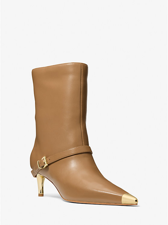 Kasia Leather Buckle Boot | Michael Kors US