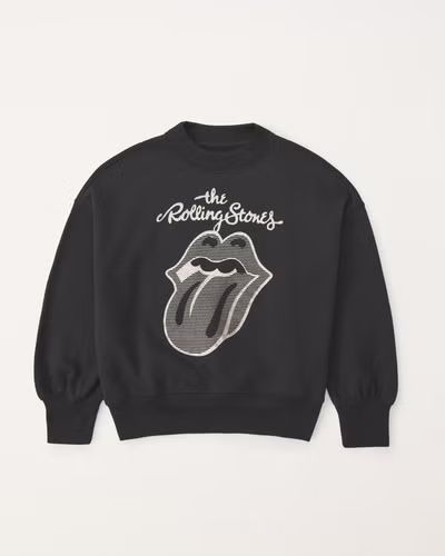 rolling stones graphic crew sweatshirt | Abercrombie & Fitch (US)