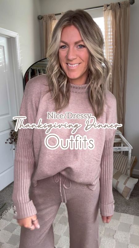 Nice/Dessier Thanksgiving dinner outfits

1 - large sweater dress, 11 booties
2 - large blazer (fits oversized) medium bodysuit, pants are sold out, linked similar that come in 5 lengths & on sale
3 - 11 in cowgirl boots, blazer dress is NOT saved in LTK, see IG caption on how to purchase.
4 - large in maroon sheer dress, medium would’ve been fine too
5 - medium in sweater, medium in leather skirt, 11 in booties 

#LTKsalealert #LTKmidsize #LTKHoliday