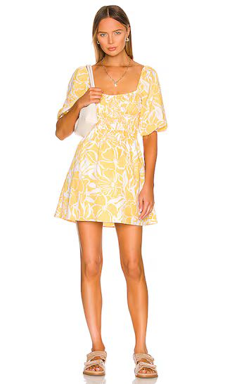 Marinelli Mini Dress in El Marsa Floral Print | Revolve Clothing (Global)