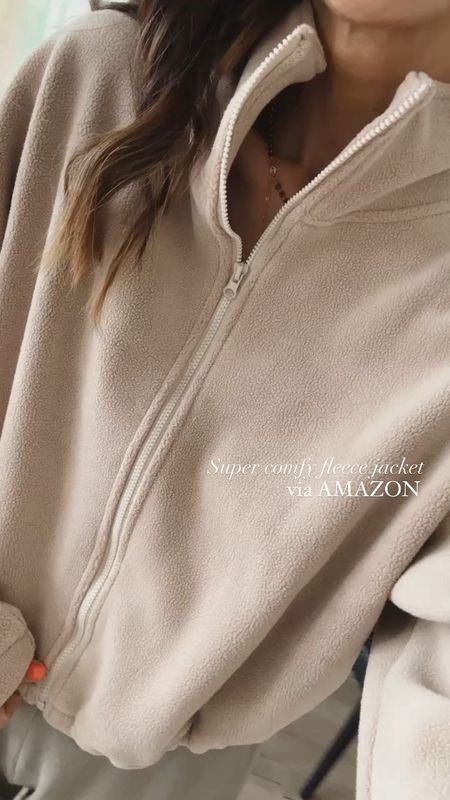 Super comfy fleece jacket from amazon! Wearing the size small, cozy style, StylinByAylin 

#LTKSeasonal #LTKstyletip #LTKunder100