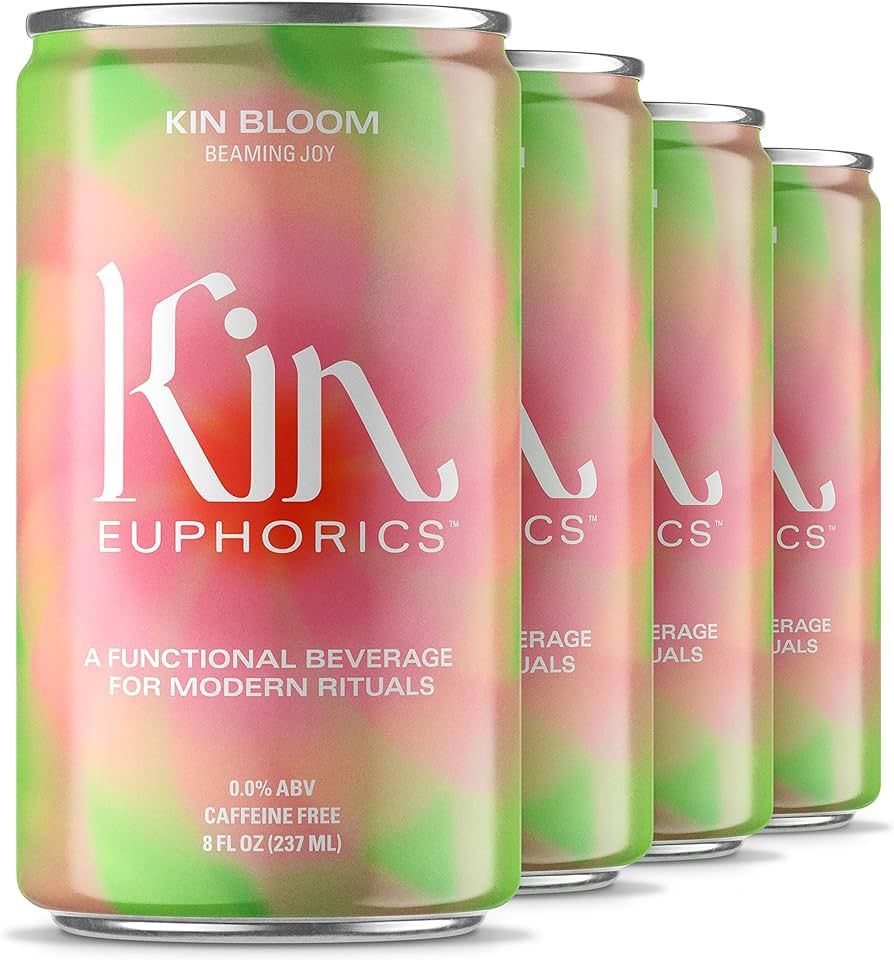 Kin Bloom by Kin Euphorics, Non Alcoholic Spirits, Ready to Drink, L-Theanine, Schisandra, Damian... | Amazon (US)
