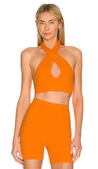 Alessia Top in Orange | Revolve Clothing (Global)