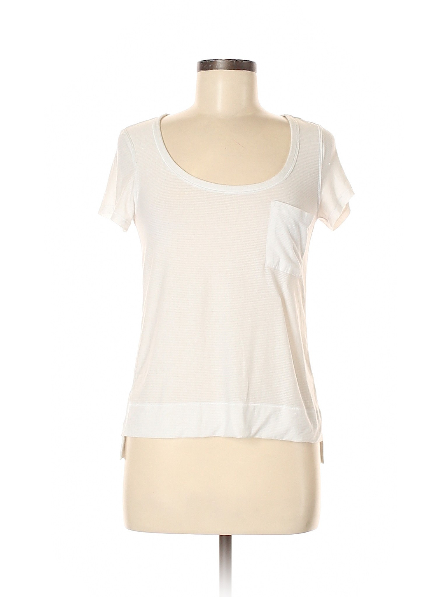 Lululemon Athletica Active T Shirt Size 6: White Women's Activewear - 45558291 | thredUP