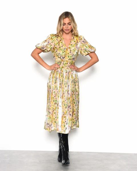 Smudgy Floral Dress | ban.do