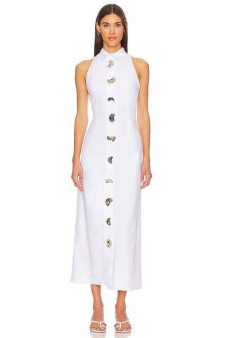SELMACILEK Maxi Shirt Dress in White from Revolve.com | Revolve Clothing (Global)