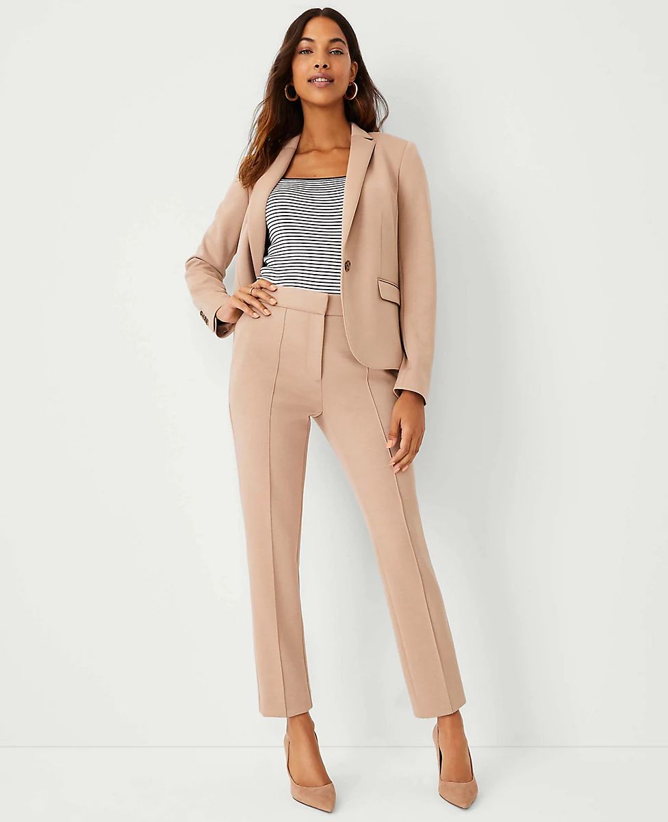 The High Waist Slim Ankle Pant in Double Knit | Ann Taylor (US)