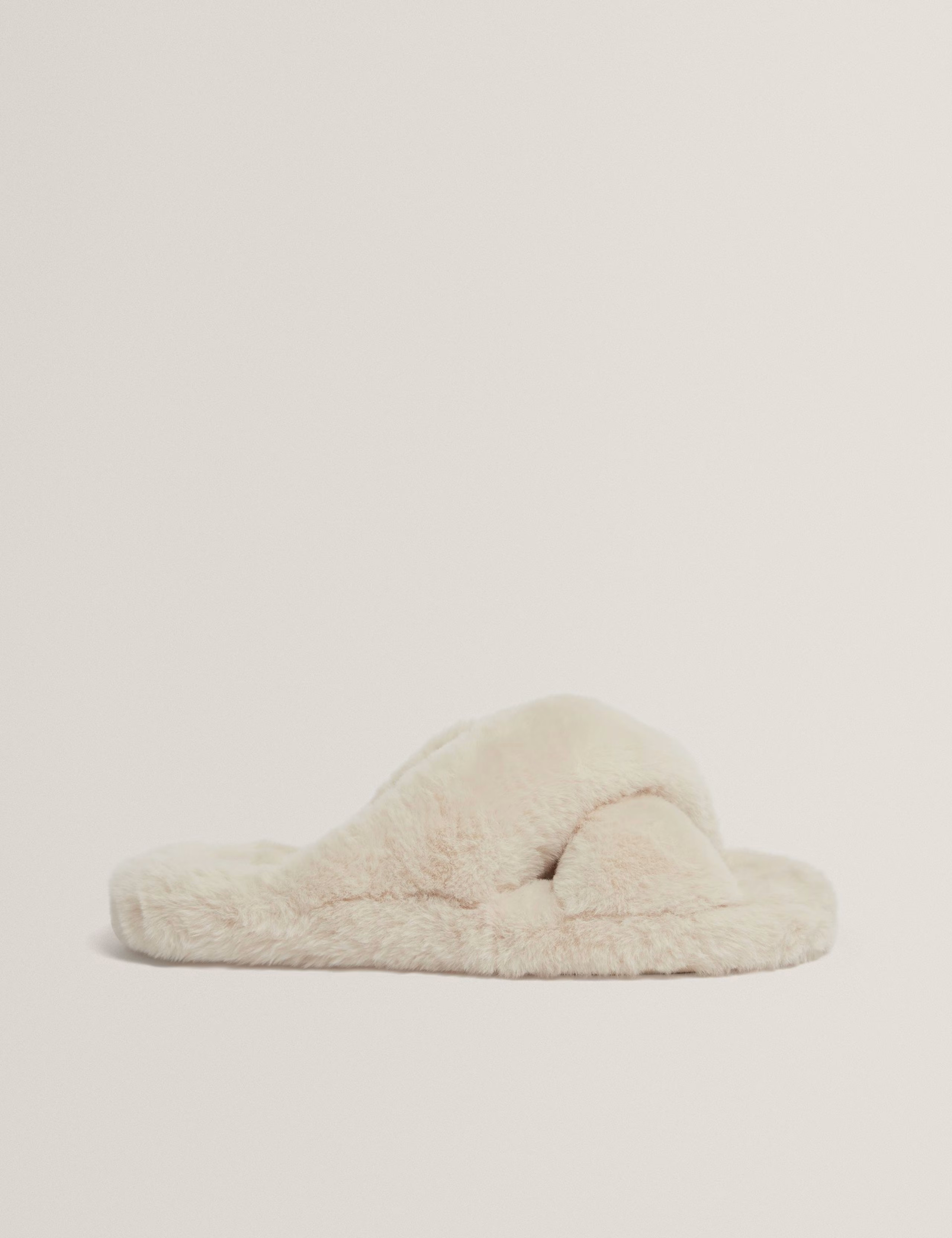 Faux Fur Crossover Open Toe Slippers | Marks & Spencer (UK)
