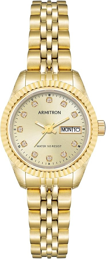Armitron Women's Genuine Crystal Accented Bracelet Watch, 75-2475 | Amazon (US)