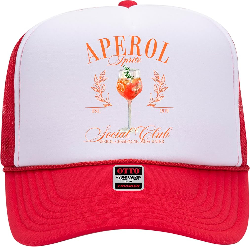 Aperol Spritz Social Club Trucker Hat - Premium Snapback for Men and Women - Margs Tequila Drinki... | Amazon (US)
