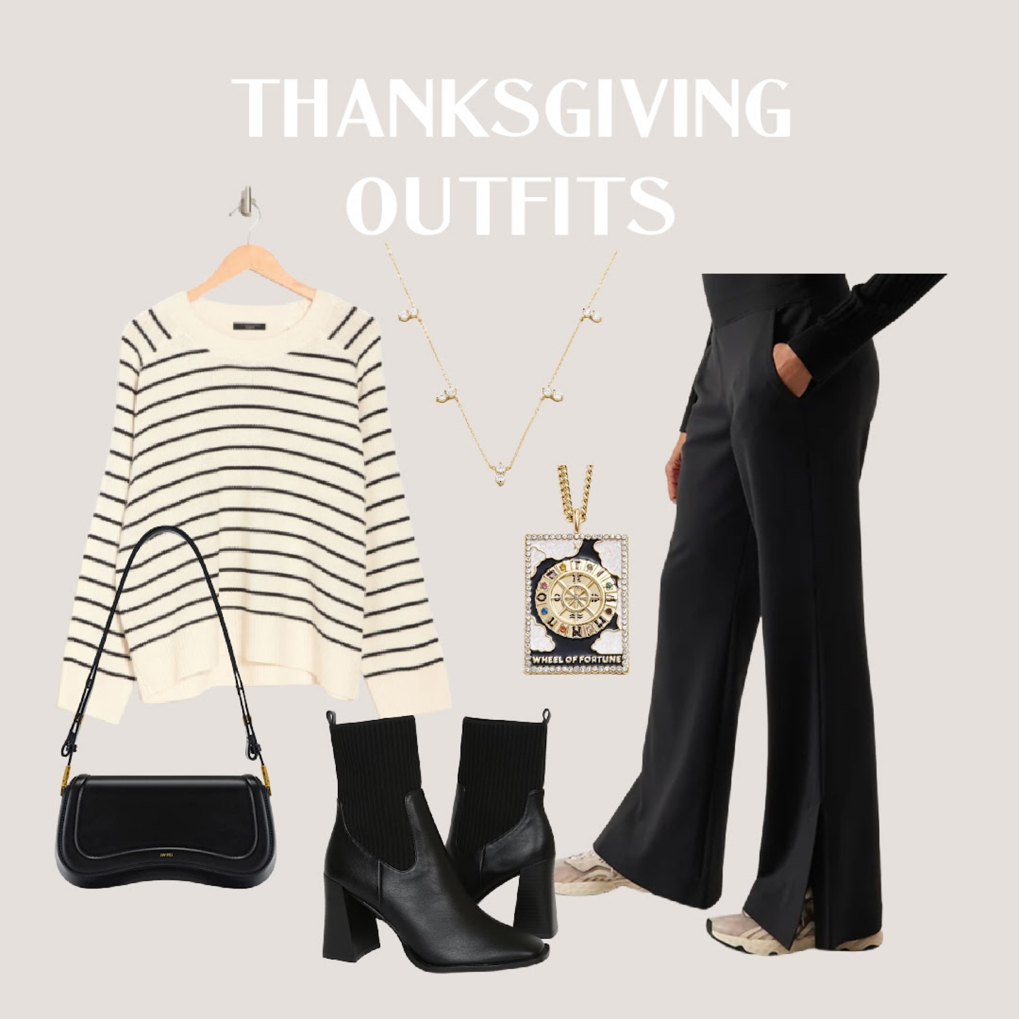 This outfit is suchhh a comfy and trendy option for Thanksgiving! 🥂🖤✨🍗⚡️

#LTKHoliday #LTKfit #LTKSeasonal