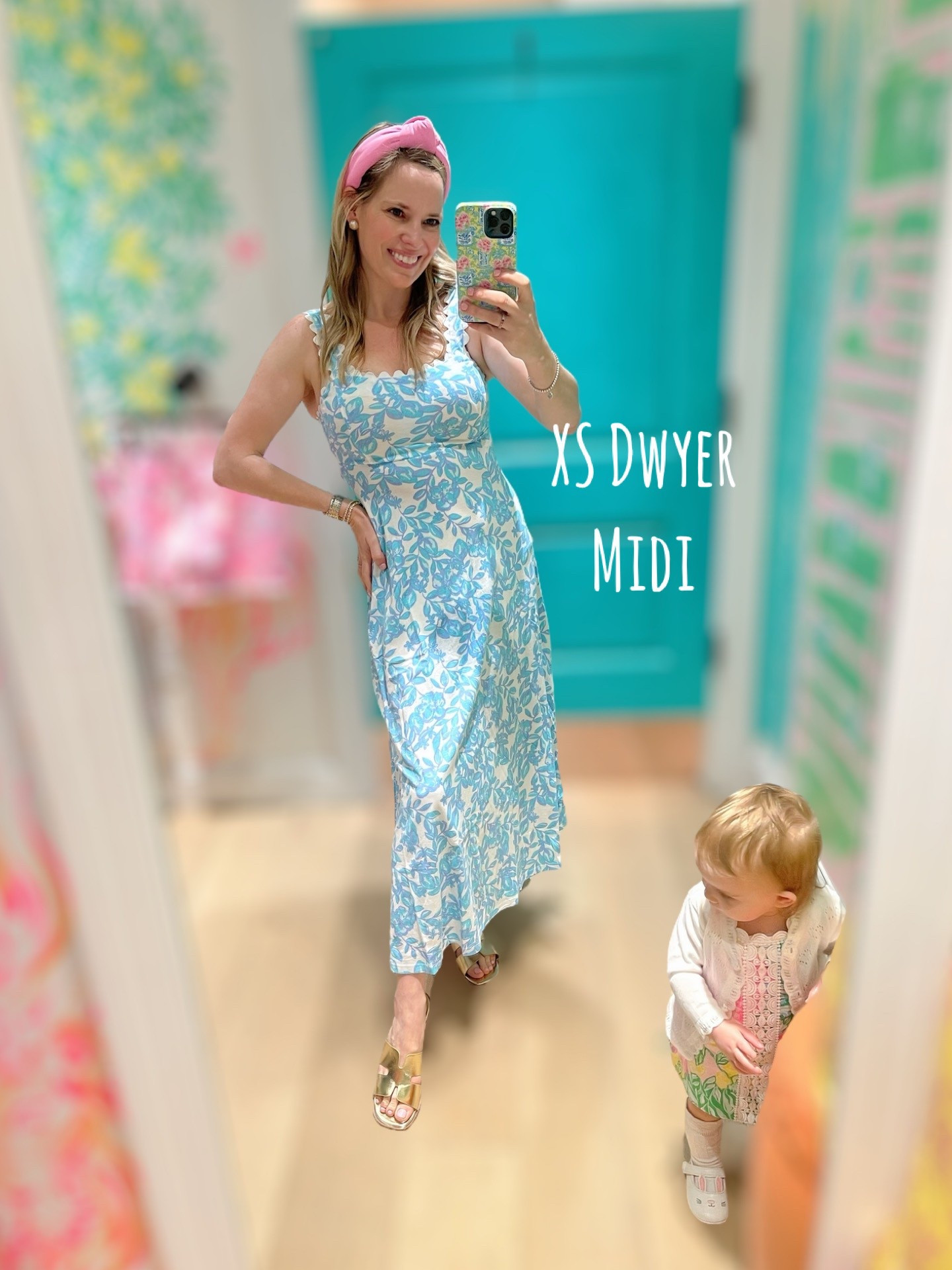 Breezy Blues in the Dwyer Midi Dress
Channeling all the coastal spring vibes in this stunning Lilly Pulitzer Dwyer Midi Dress! The soft blue-and-white floral print feels fresh and feminine, while the scalloped straps and fitted bodice add structure and charm. I’m wearing an XS, and it fits perfectly — flattering through the waist with a breezy midi-length skirt that moves beautifully.

This is the perfect look for spring events, Easter brunch, beach vacations, or family photos (how sweet is my mini in her Lilly too?!).

Outfit Details:
• Dress: XS Dwyer Midi – blue/white print, scallop straps, midi length
• Shoes: Gold metallic slides
• Headband: Pink knotted headband
• Accessories: Pearl earrings, gold bracelet

Why I Love It:
• Feminine + flattering fit
• Lightweight and breathable
• Perfect for petites – I’m 5’3” in XS
• Great for special occasions or casual resort days

Fit Tips: True to size with a lined bodice and flowing skirt. Adjustable tie-back detail makes it bump-friendly too!

Shop this dreamy dress on my LTK!
Don’t forget to use my code ASHLEYBA for 10% off Melinda Maria jewelry – perfect with every Lilly look!

#LillyPulitzer #DwyerMidiDress #SpringStyle #EasterOutfit #ResortWear #LTKSpring #CoastalGranddaughterVibes #FamilyMatching #PreppyStyle #PetiteStyle #LillyLook #MomStyle #BlueAndWhite #LTKUnder150


#LTKFindsUnder50 #LTKOver40 #LTKFindsUnder100