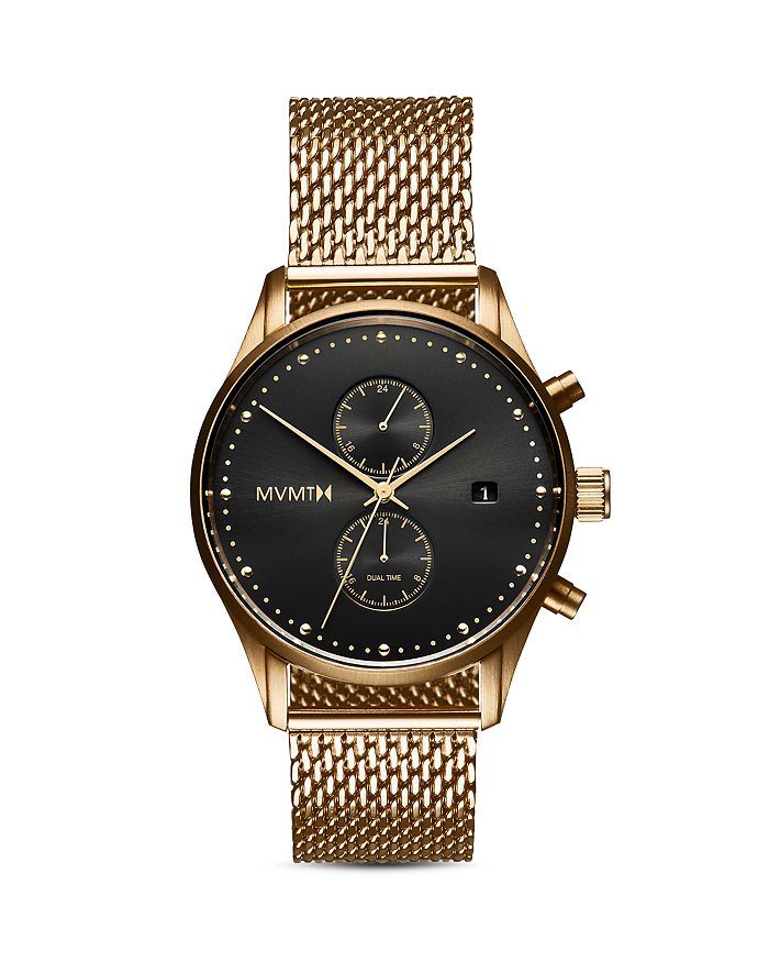 Voyager Black & Gold Watch, 42mm | Bloomingdale's (US)