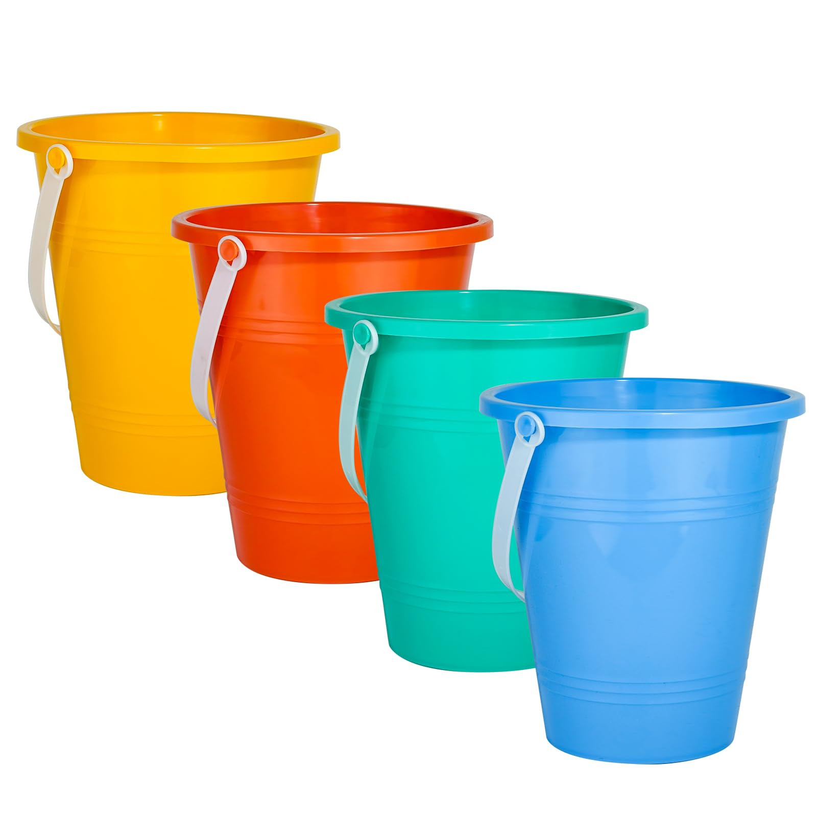 Holady 8 Inch Large Sand Beach Buckets Pail,Sand Bucket Water Bucket for Beach Fun Great Summer P... | Amazon (US)
