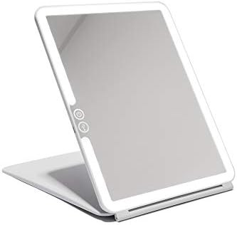 Vanity Planet Pose LED Travel Mirror with Silicone Case & Stand, Built-in Touch Sensors and Dimma... | Amazon (US)