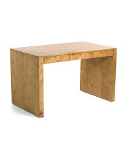 28x50x30 Oslo Burl Wood Veneer Desk | Home | Marshalls | Marshalls