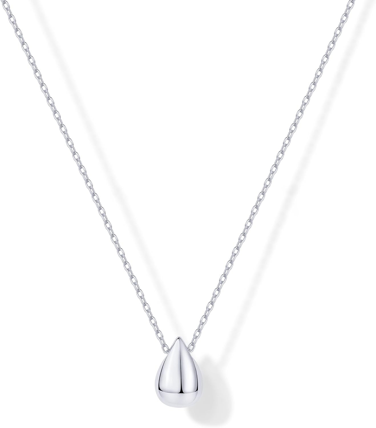 PAVOI 14K Gold Plated Dainty Pear Pendant Necklace for Women | Tear Pendant Necklaces | Amazon (US)