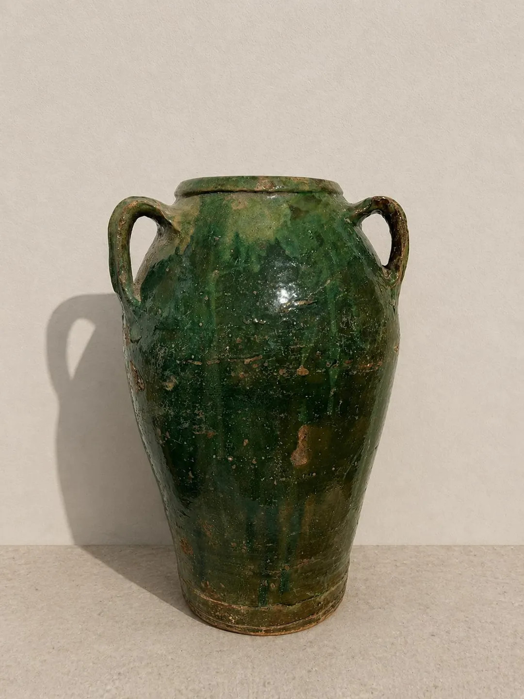 Antique Turkish Green Glazed Olive Jar – Early 20th Century Anatolian Pottery, Rustic Wabi Sabi... | Etsy (US)