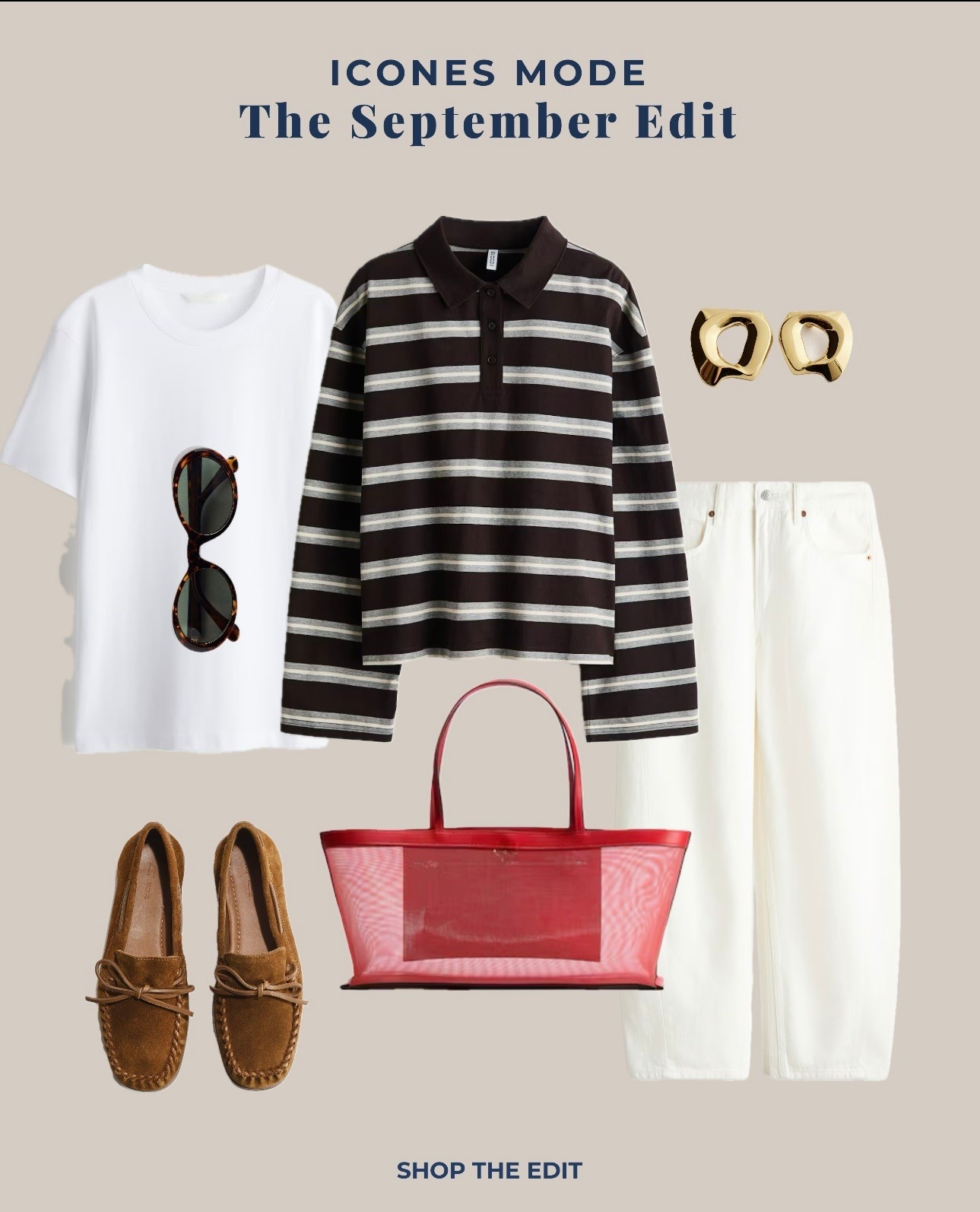 THE SEPTEMBER EDIT ❤️

Stripes, white denim & a little pop of red — the kind of pieces that make September dressing so easy.
Add suede loafers, statement earrings and a simple white tee for an effortless early-autumn wardrobe.

Classic with a twist. Shop the edit below ✨

#SeptemberStyle #EarlyAutumn #TransitionalStyle #FallStyle #Stripes #Loafers #WhiteDenim #ClassicStyle #LTKStyle #LTKFashion