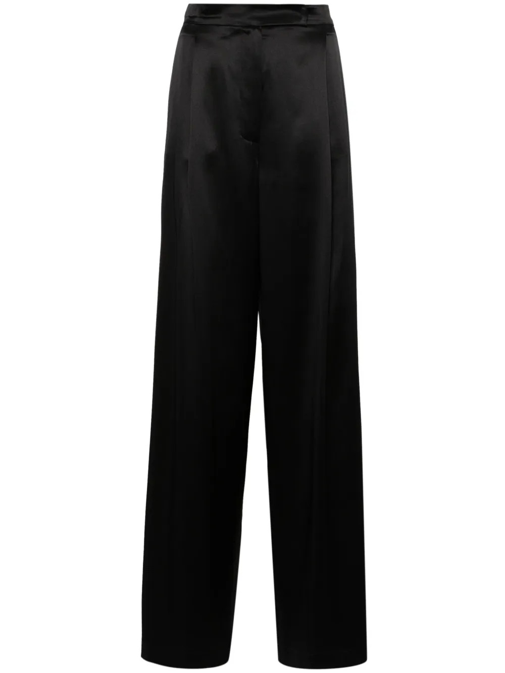 Max Mara Fiesta Silk Flared Trousers - Farfetch | Farfetch Global