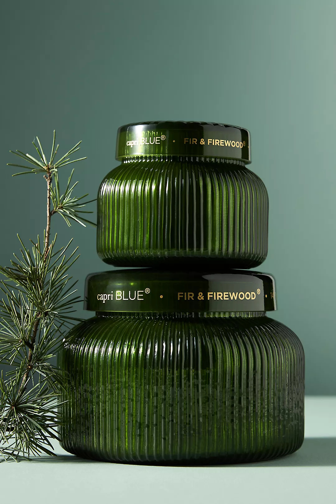 Capri Blue Fir & Firewood Jar Candle | Anthropologie (US)