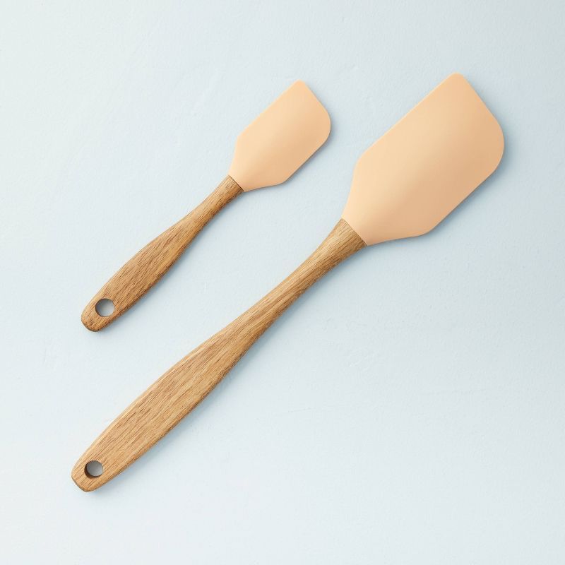 Silicone Spatula Set of 2 Tan - Hearth & Hand™ with Magnolia | Target