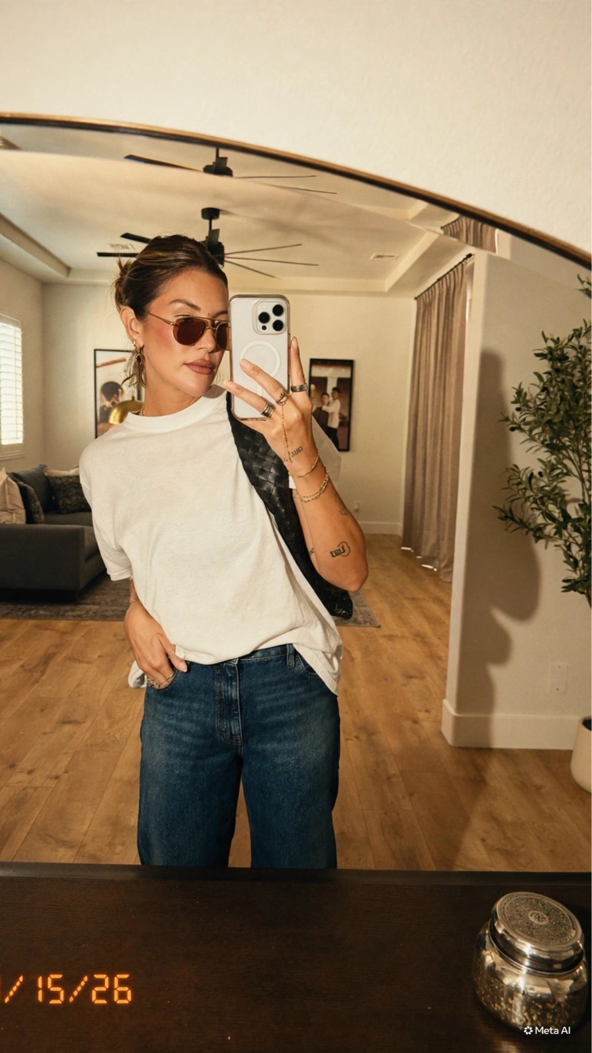 Let’s run around  , these frame pants are one of my staples in my closet! The are so soft and comfortable. A white tee never goes out of style 😎

#LTKmomlife #LTKdayinmylife #LTKootd