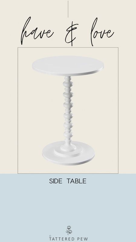 I absolutely love this fun little side table! I have purchased it in the color white, but there are other options available.

#LTKunder100 #LTKFind #LTKhome