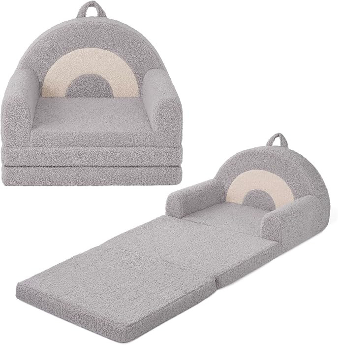 Blissful Diary Kids Couch, 2-in-1 Soft Kids Sofa, Kids Sofa Chair, Comfy Kids Furniture for Playr... | Amazon (US)