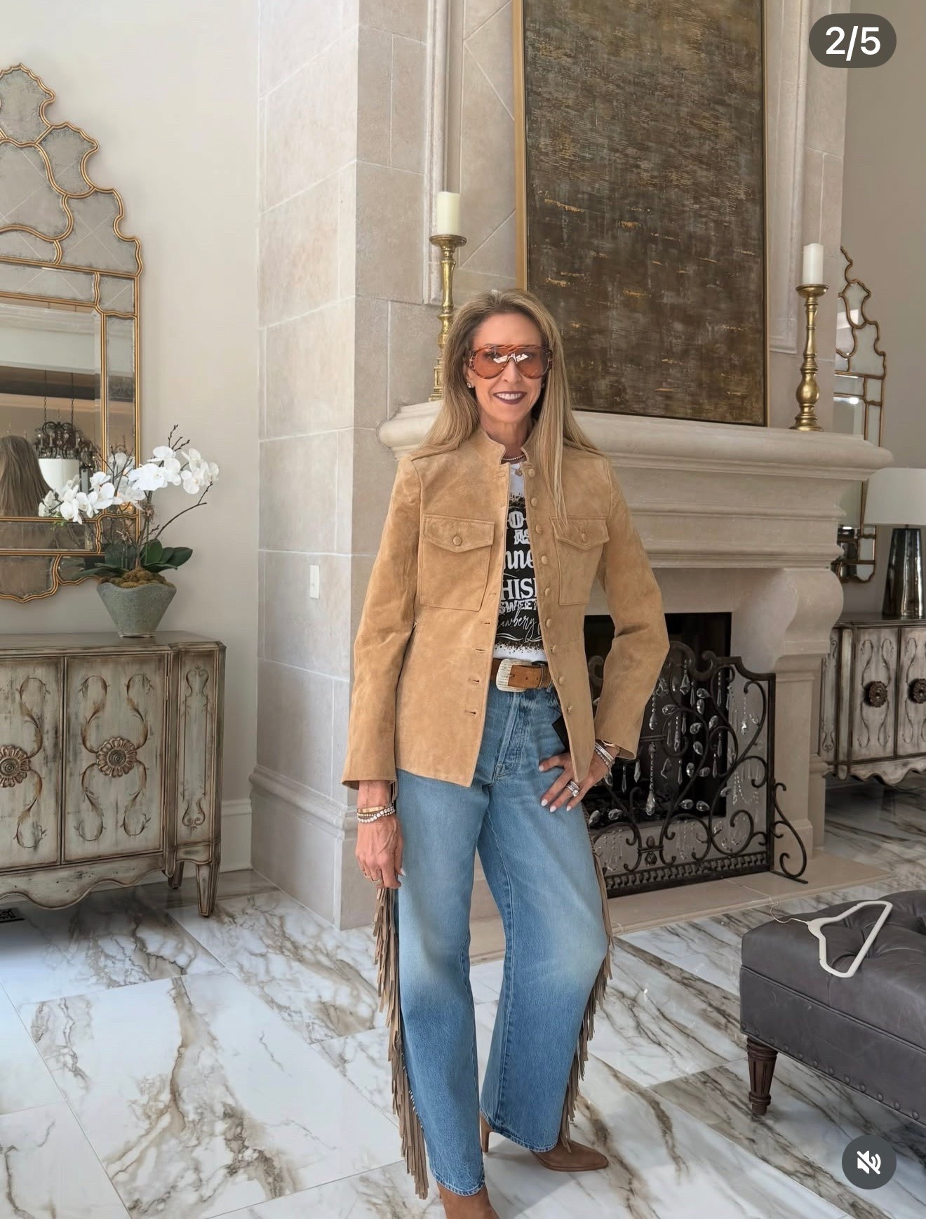 I’m loving this entire look. Jeans are mother, sway jacket is from Zara, Belt is from L’Agence and white tank is from Amazon.

#LTKgrwm #LTKootd #LTKOver40