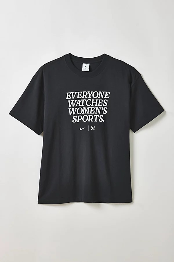 Nike Everyone Watches Women's Sports Graphic Tee in Charcoal, Men's at Urban Outfitters | Urban Outfitters (US and RoW)