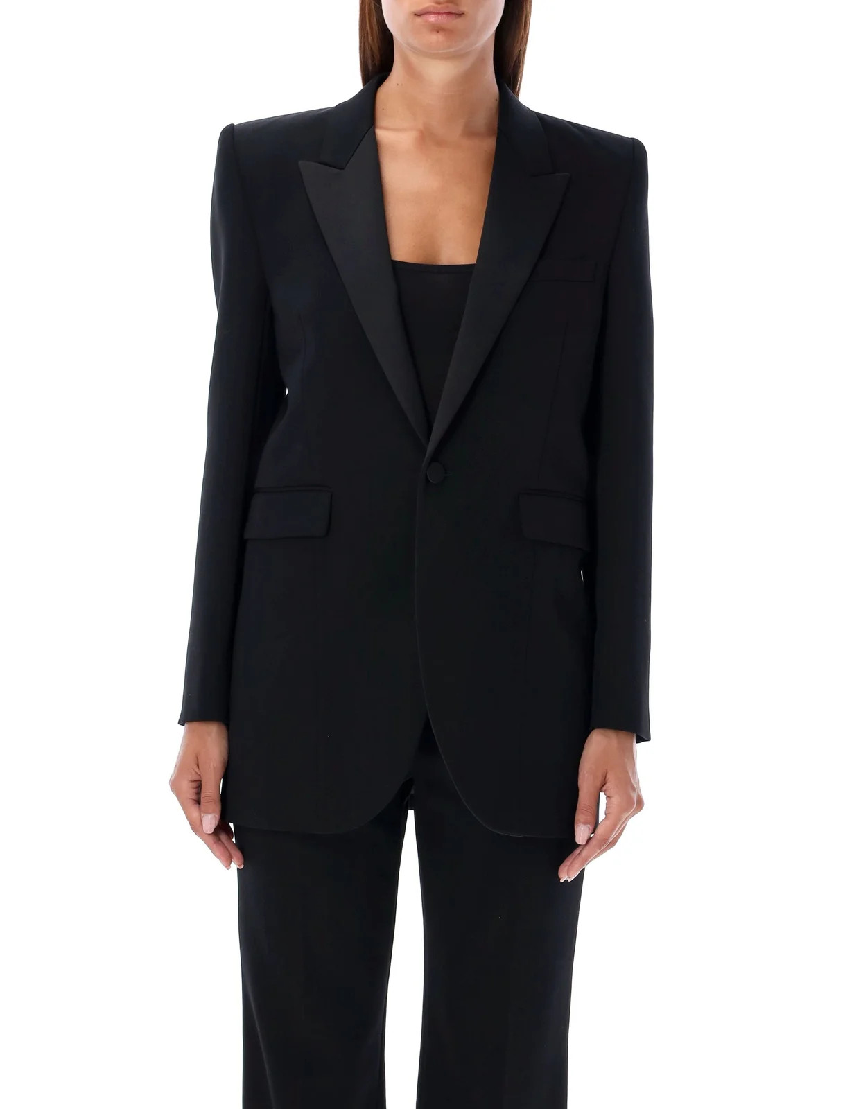 Saint Laurent Tuxedo Single-Breasted Jacket | Cettire Global