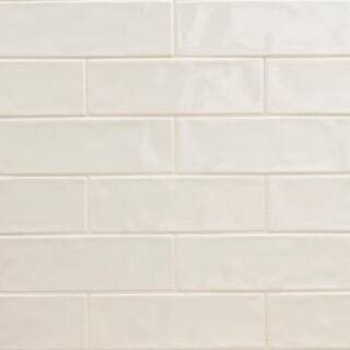 MSI Citylights Crema Subway Tile 4 in. x 12 in., Glossy Ceramic Wall Tile (9.69 sq. ft./Case) NCI... | The Home Depot