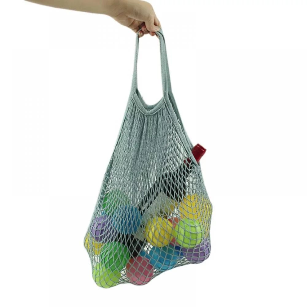 Cotton Reusable Grocery Bags - Net Bag String Shopping Bag Produce Bags Beach Bags Mesh Bags Fold... | Walmart (US)