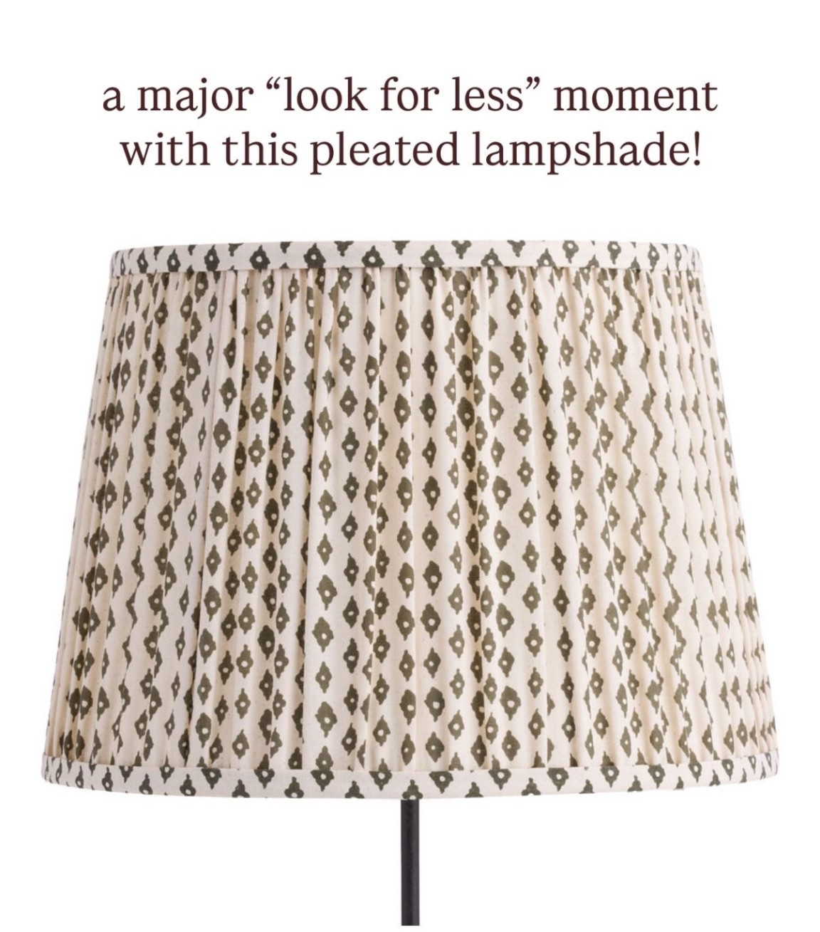 Pleated lampshade for $35! 