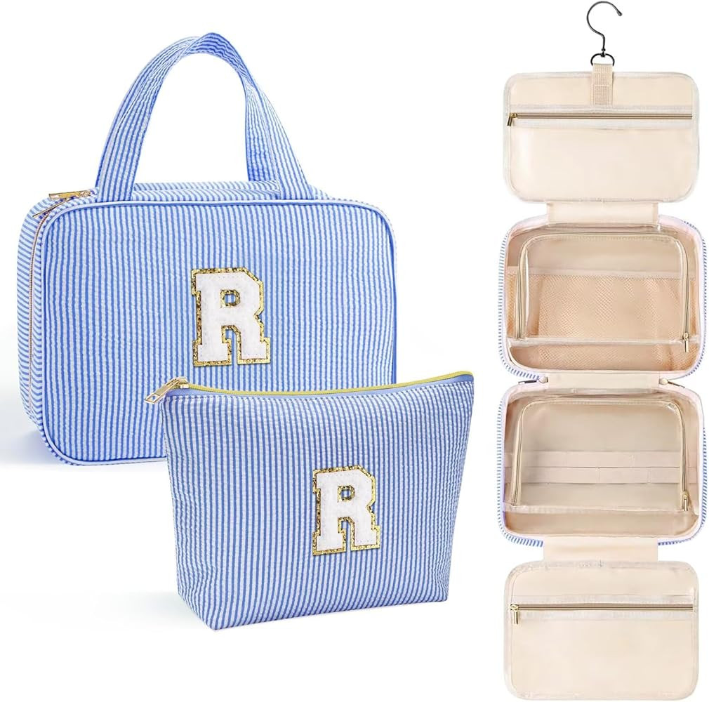 YOOLIFE Hanging Toiletry Bag - Large Capacity Personalized Travel Toiletry Bag for Women, Cruise ... | Amazon (US)