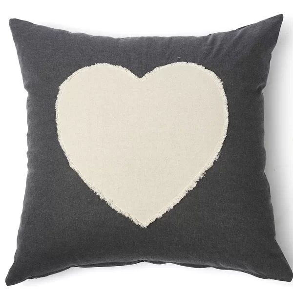 Largent Decorative Heart Cotton Throw Pillow | Wayfair North America