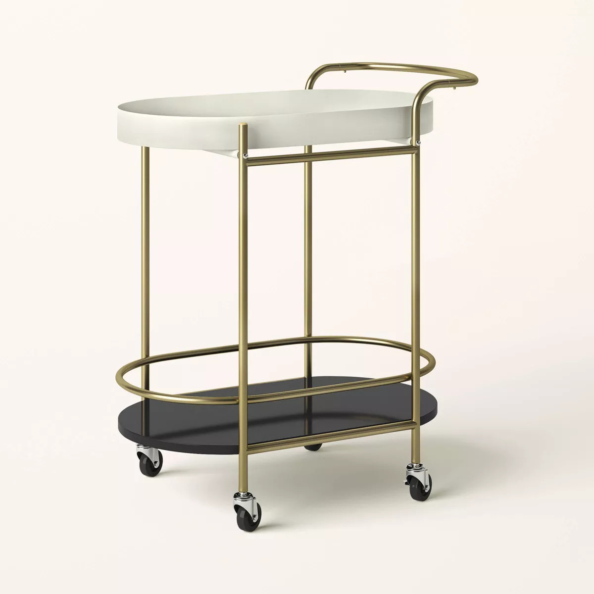 Bar Tray Top Serving Cart Cream/Gold - kate spade new york x Target | Target