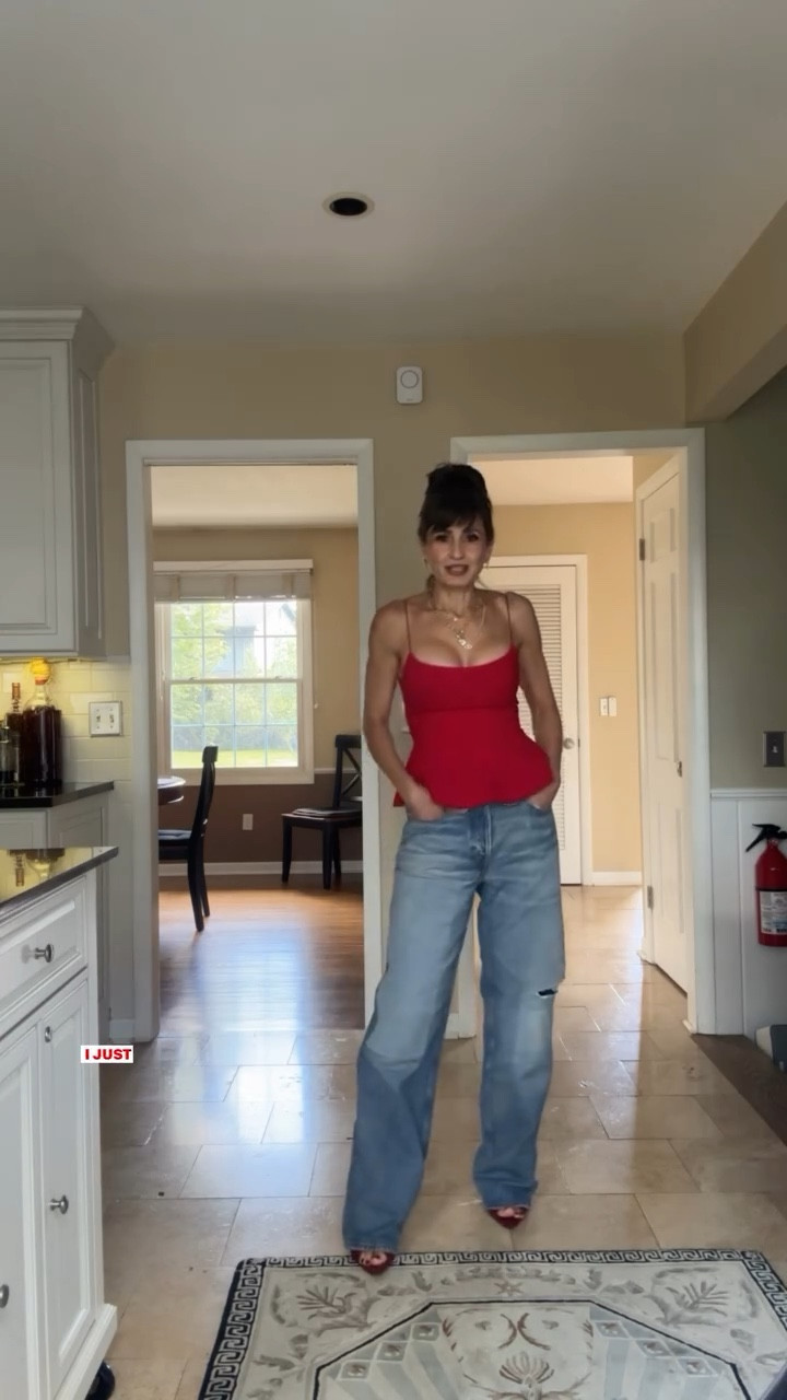 I sized up the jeans to have a baggier look. I’m normally a zero or 2 and I bought size 4

Shoes and top fit true to sizee

#LTKStyleTip #LTKFindsUnder50 #LTKOver40