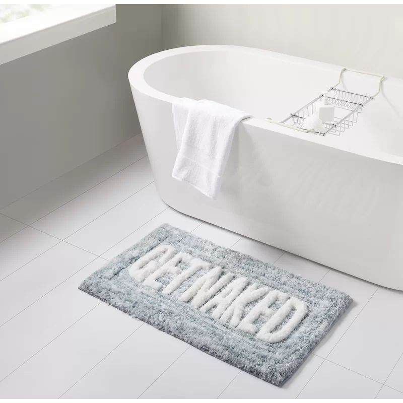 VCNY Home Get Naked Teal Statement Bath Rug | Wayfair North America