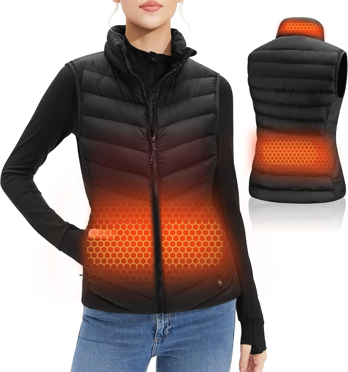 Stelle Heated Vest Women Warm Lightweight Puffer (Power Bank Not Included) | Amazon (US)