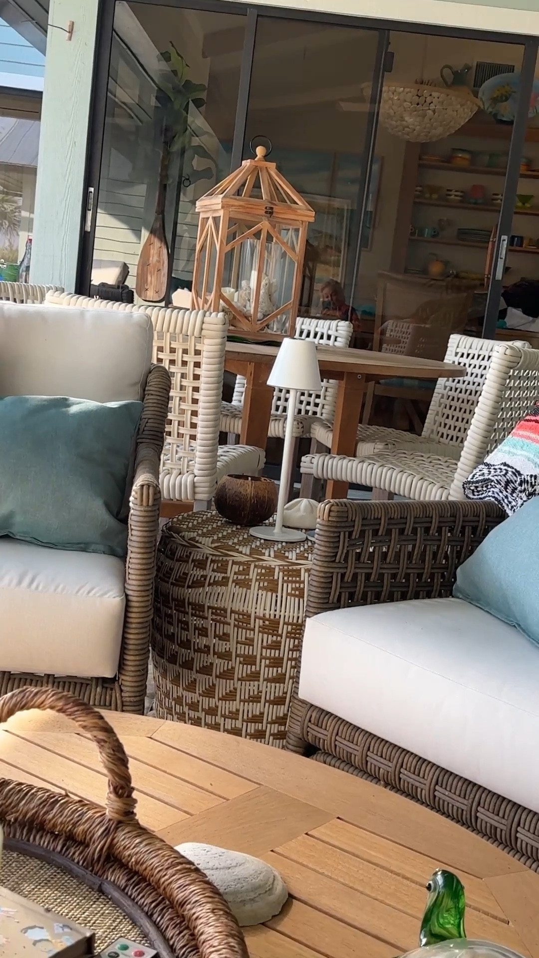 2 Pack LED CordlessTable Lamp, Rechargeable Battery Desk lamp,3 Level Brightness Night Light, Metal Shell,Simple Design, for Couple Dinner/Coffee Table/Restaurant/Bedroom  BBB come in many colors
Outdoor dining teak table and chairs
Outdoor patio club chairs. 
Wood square decorative lanternn

#LTKFindsUnder100 #LTKHome #LTKFamily