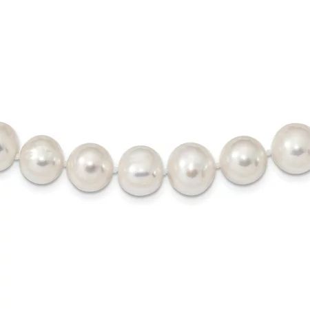 925 Sterling Silver 11mm White Freshwater Cultured Pearl Chain Necklace Pendant Charm Fine Jewelry F | Walmart (US)