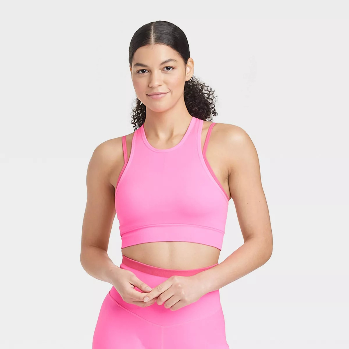 Women's Seamless Double Layer High Neck Bra - JoyLab™ | Target