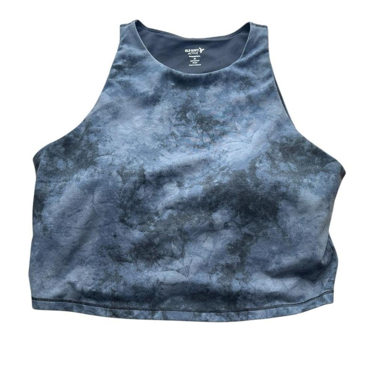 Old Navy Women's Crop top - Black/Blue - XL | Depop US