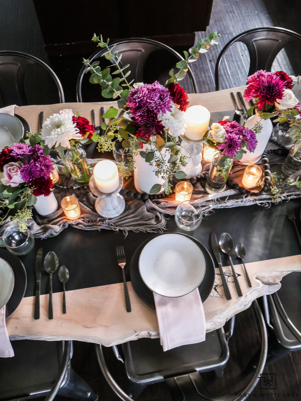 An elevated tablescape with layered linens, warm candlelight, and moody florals creates the perfect setting for a cozy dinner party or special gathering. Timeless table styling that feels intentional but effortless. Everything used is linked here.

#LTKSeasonal #LTKHome #LTKdayinmylife