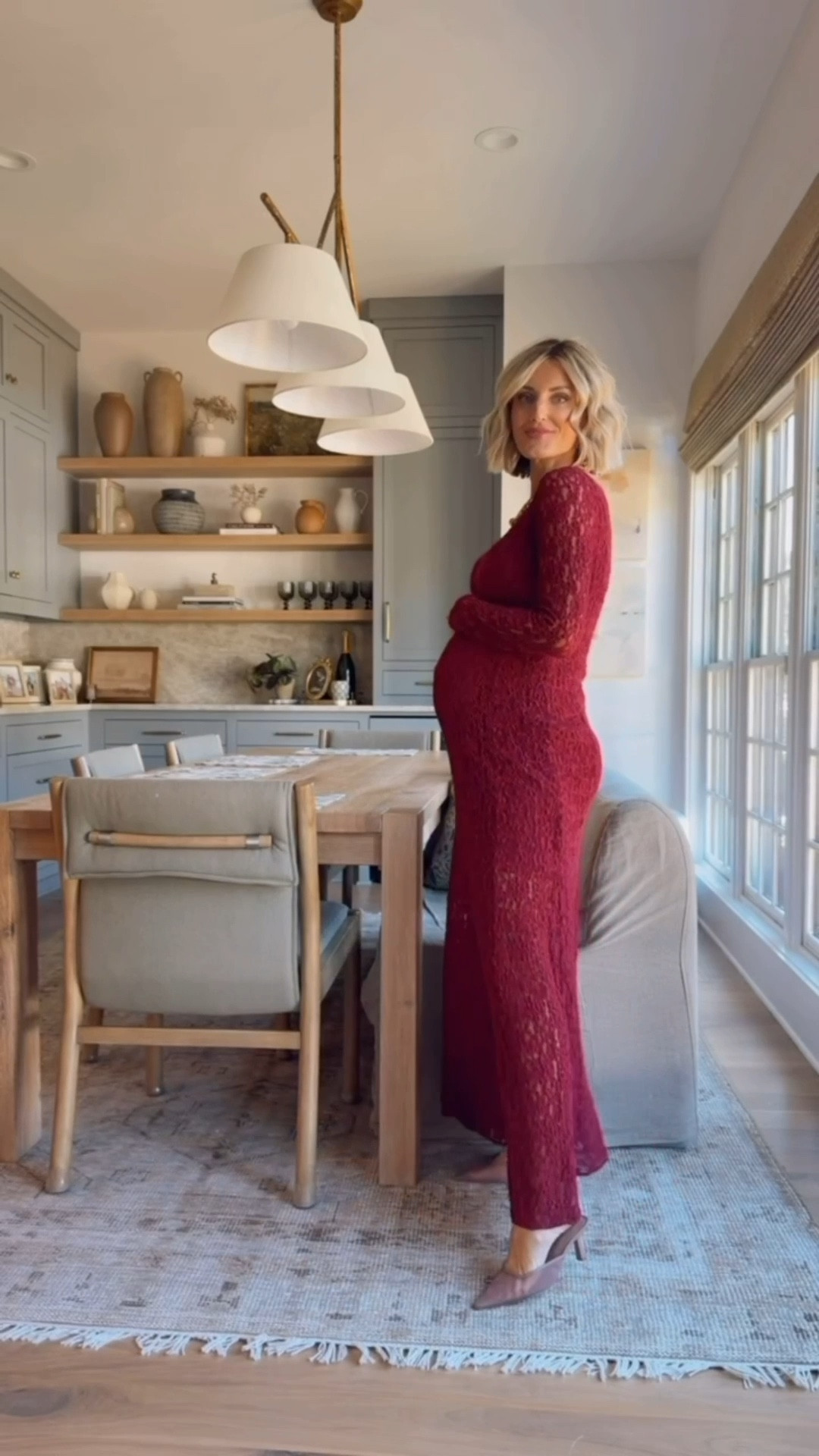 This red maxi dress has such a pretty lace detail 💕 works great with the bump too! Wearing S. 

Loverly Grey, Loft, red dress, maxi dress, lace dress, winter dress, winter fashion 

#LTKFindsUnder50 #LTKSeasonal #LTKBump