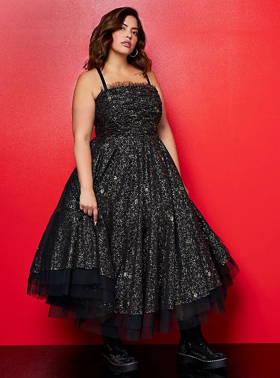 Betsey Johnson Strapless Tulle Tea Dress | Torrid (US & Canada)
