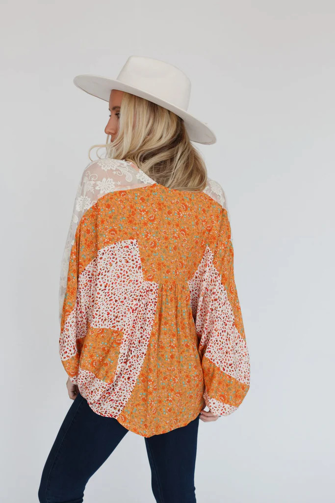 Switch It Up Patchwork Top - Mustard | Three Bird Nest